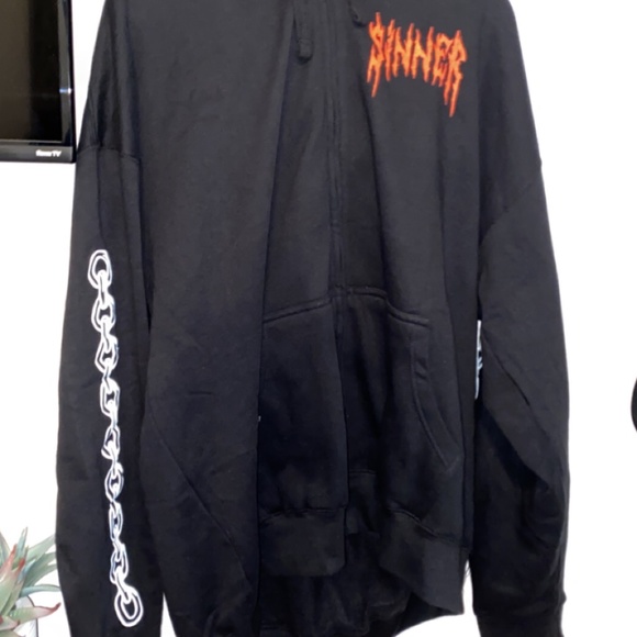 Sinner’s Club Zip Up Hoodie - Picture 2 of 2
